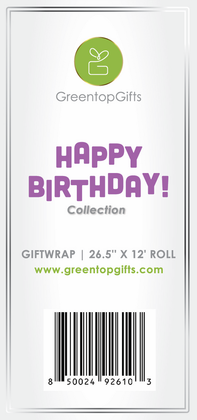 Happy Birthday Gift Wrap - Multicultural Girls