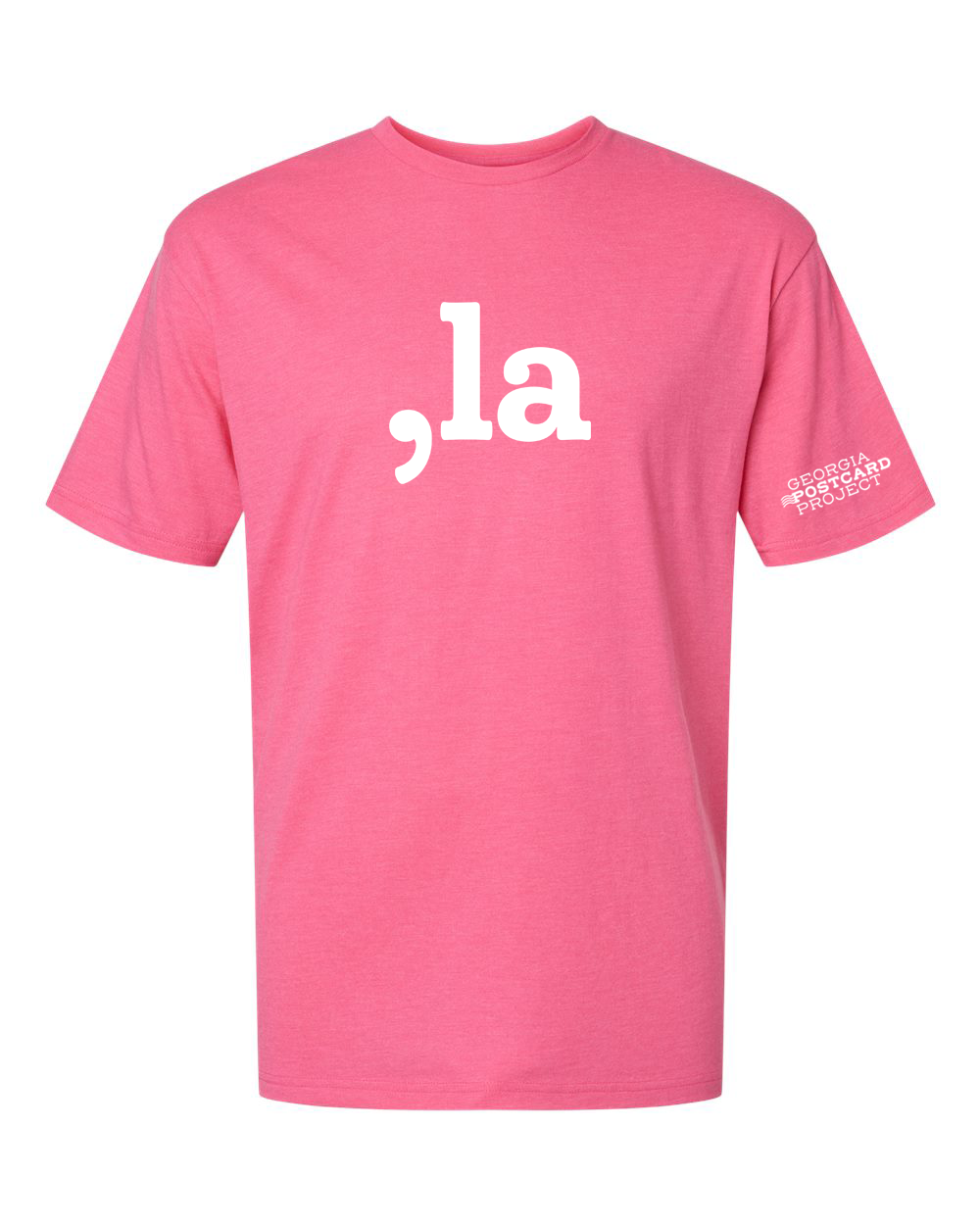 Georgia Postcard Project ",la" Shirt (Pink & White)