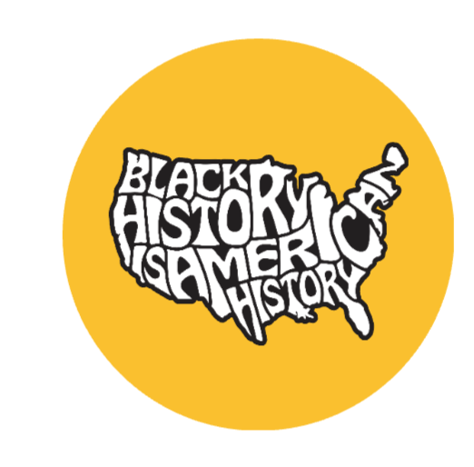 Yellow Black History is American History Button