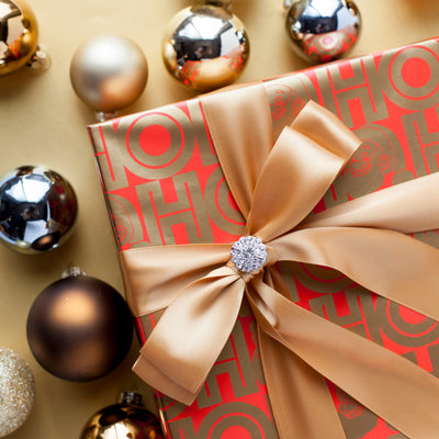 Black Santa Clarence Claus™ HOHOHO Gift Wrap