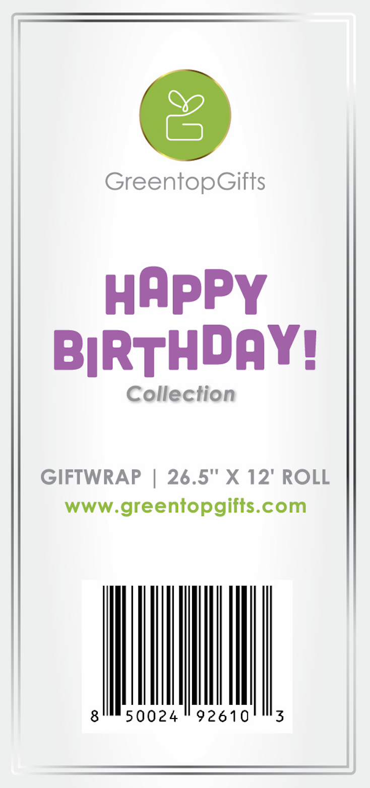 Happy Birthday Gift Wrap - Multicultural Girls