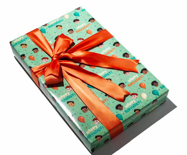 NEPOG Happy Birthday Wrapping Paper for Men Women Kids Boys Girls Gradient  Br