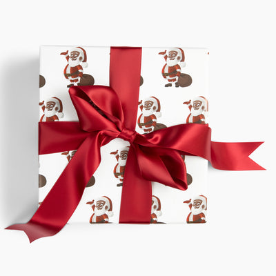 Premium AI Image  Birthday gift packing box pug wrapping paper copper  ribbon matte green wrapping paper